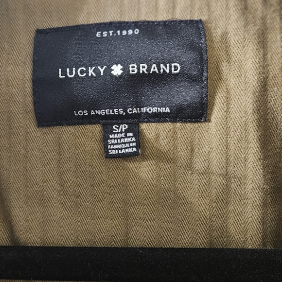 Lucky Brand Women's Green Cargo Military Utility Jacket Size S Button Pockets - Picture 12 of 13